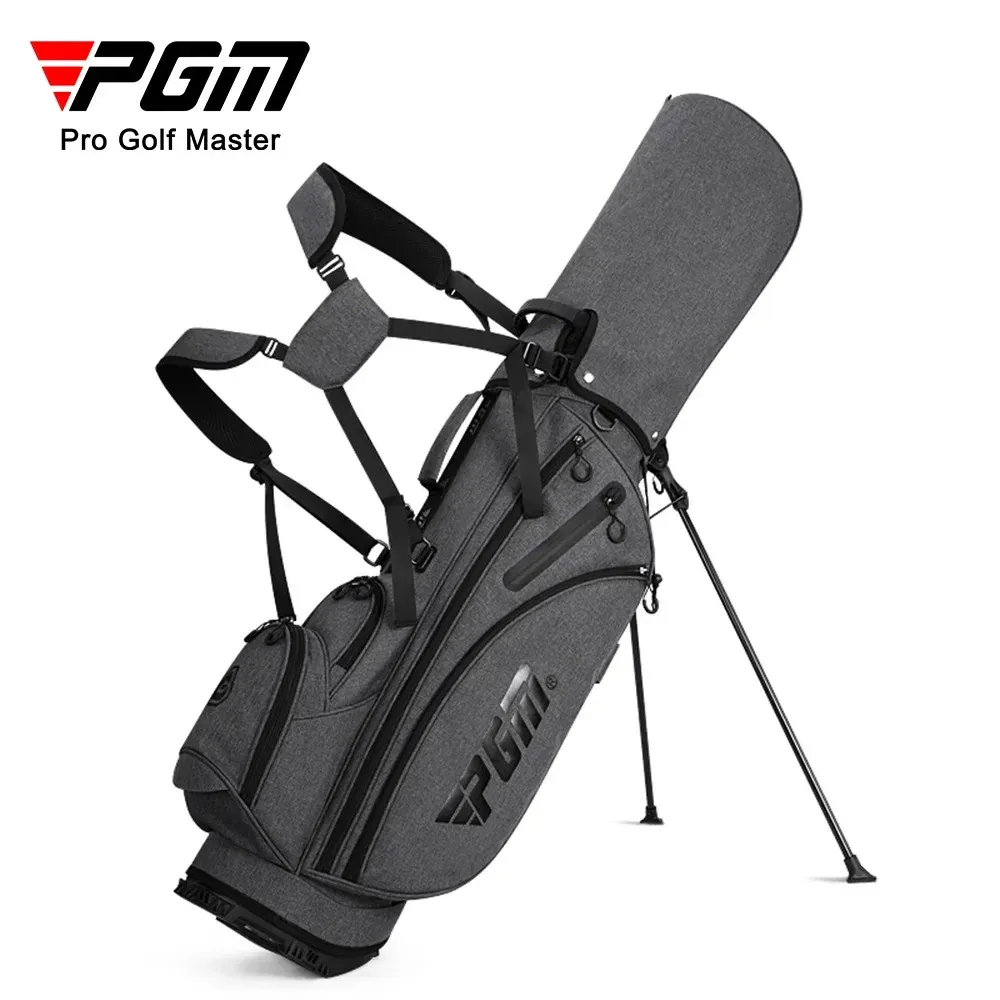 Bags PGM Men MultiFunctional Golf Bags PVC Golf Rack Bag Lightweight Tripod Bracket Package Wearable High Capacity Backpack