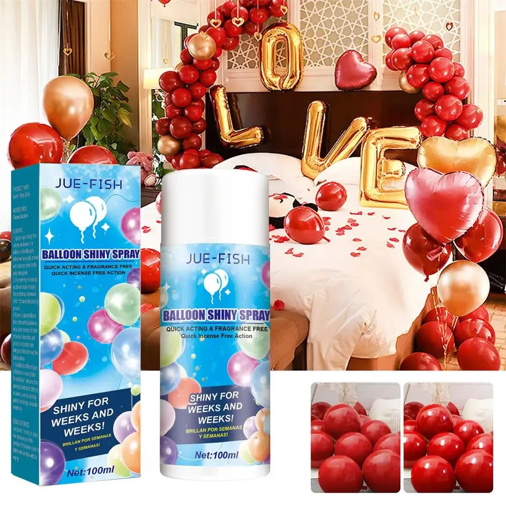 Balloon Shiny Spray Anti Spoding Ossidazione Polish Restore Ballon Gloss Enhance Atmosfera per le decorazioni per matrimoni di compleanno per feste 240411