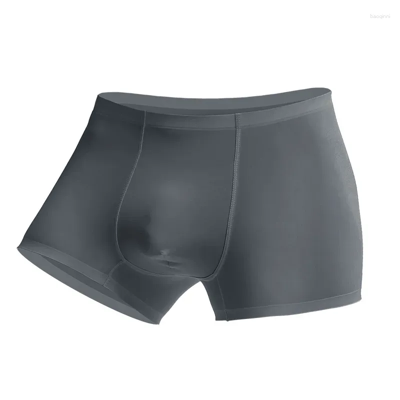 Underpants Mens In biancheria intima Shortes senza saldatura Shorts Hombre Solid trasparente Silk Uta Convex Calzoncillo