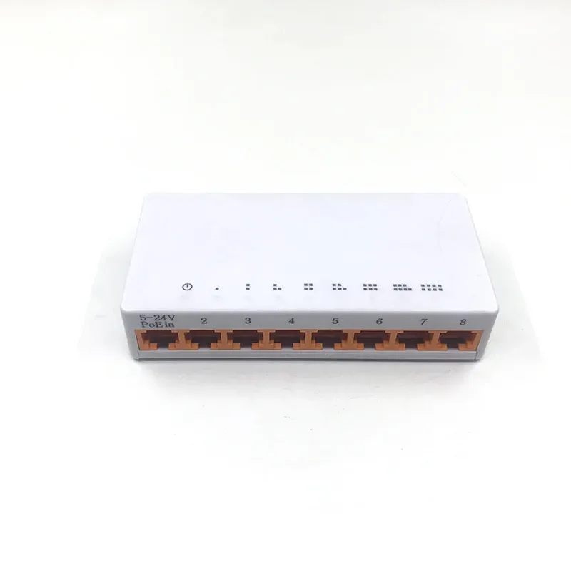 Switches OEM Ny modell 8 Port Gigabit Switch Desktop RJ45 Ethernet Switch 10/100/1000 Mbps LAN HUB SWITCH 8 PORTAS