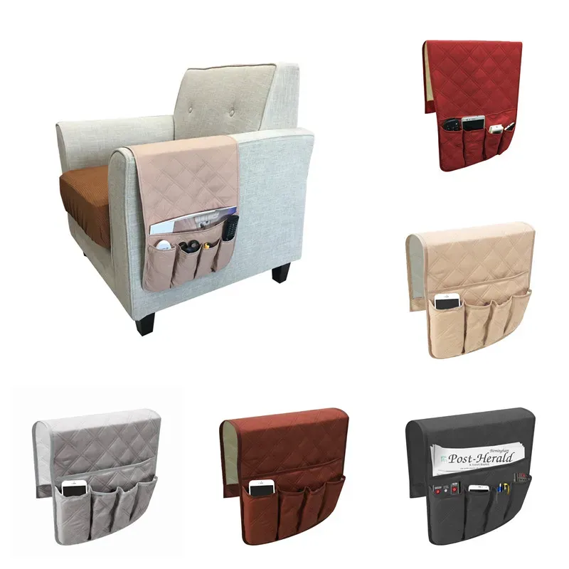 Bags Remote Control Phone Storage Box Magazine Sundries Organizer Sofa Chair Arm Rest Bag Couch Clothes