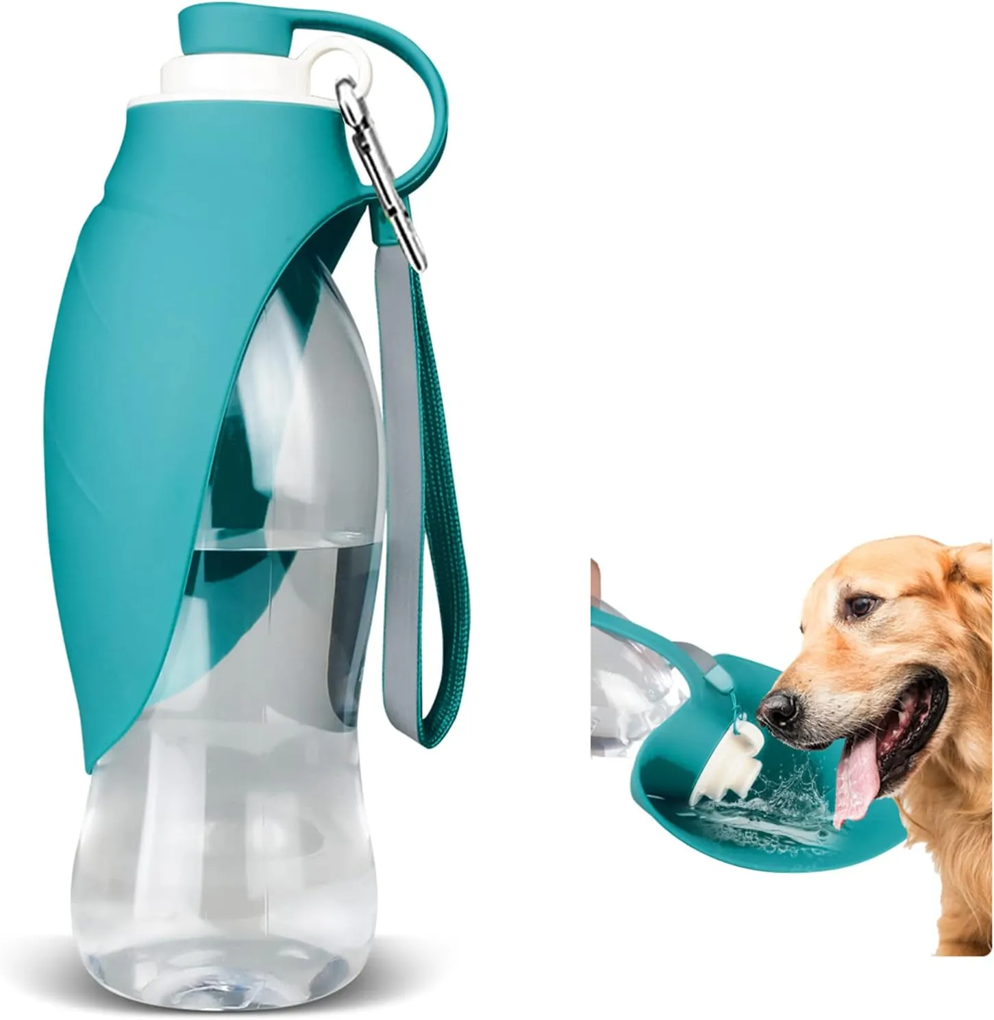 TIOVERY Dog Water Bottle, Portable Pet Water Dispenser Feeder Leak