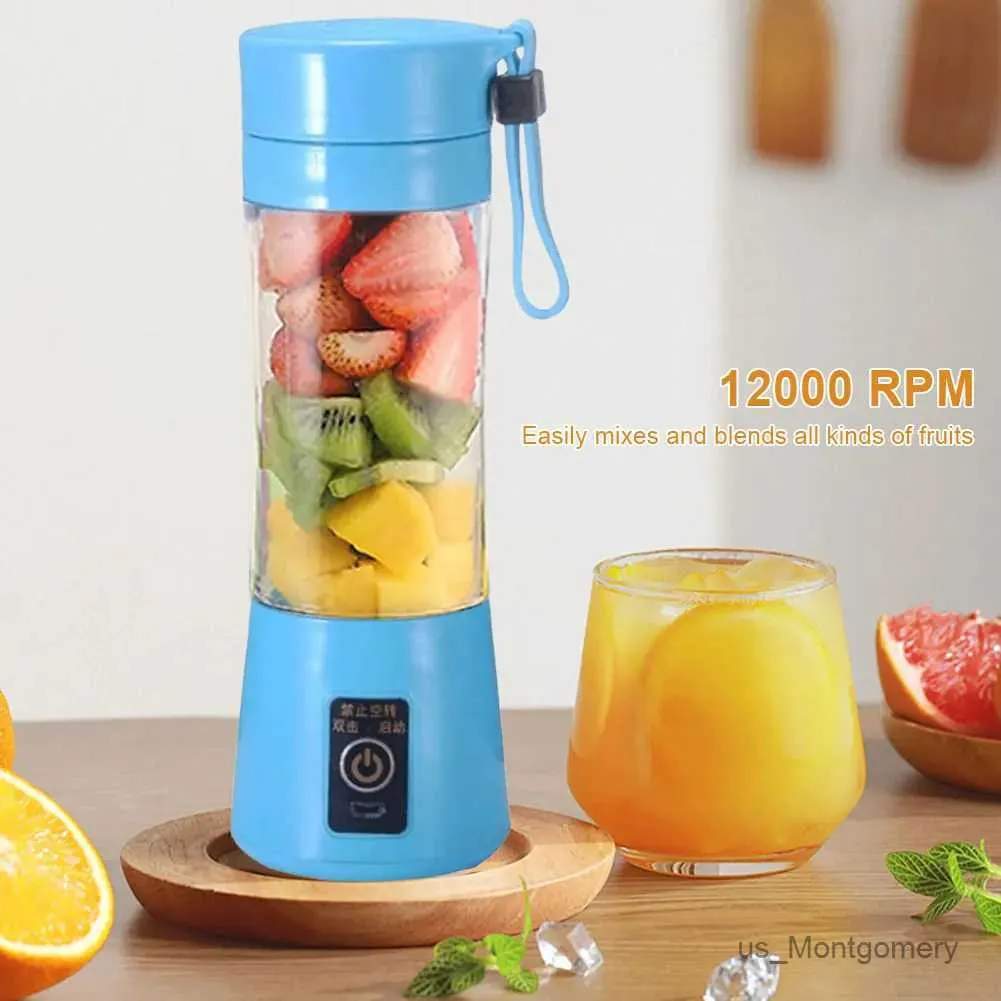 Juicers 400ml Smoothies Mixer Machine with 6 Blades Mini Electric Juicer Multifunctional Vegetable Juicer Blender for Home Office Travel