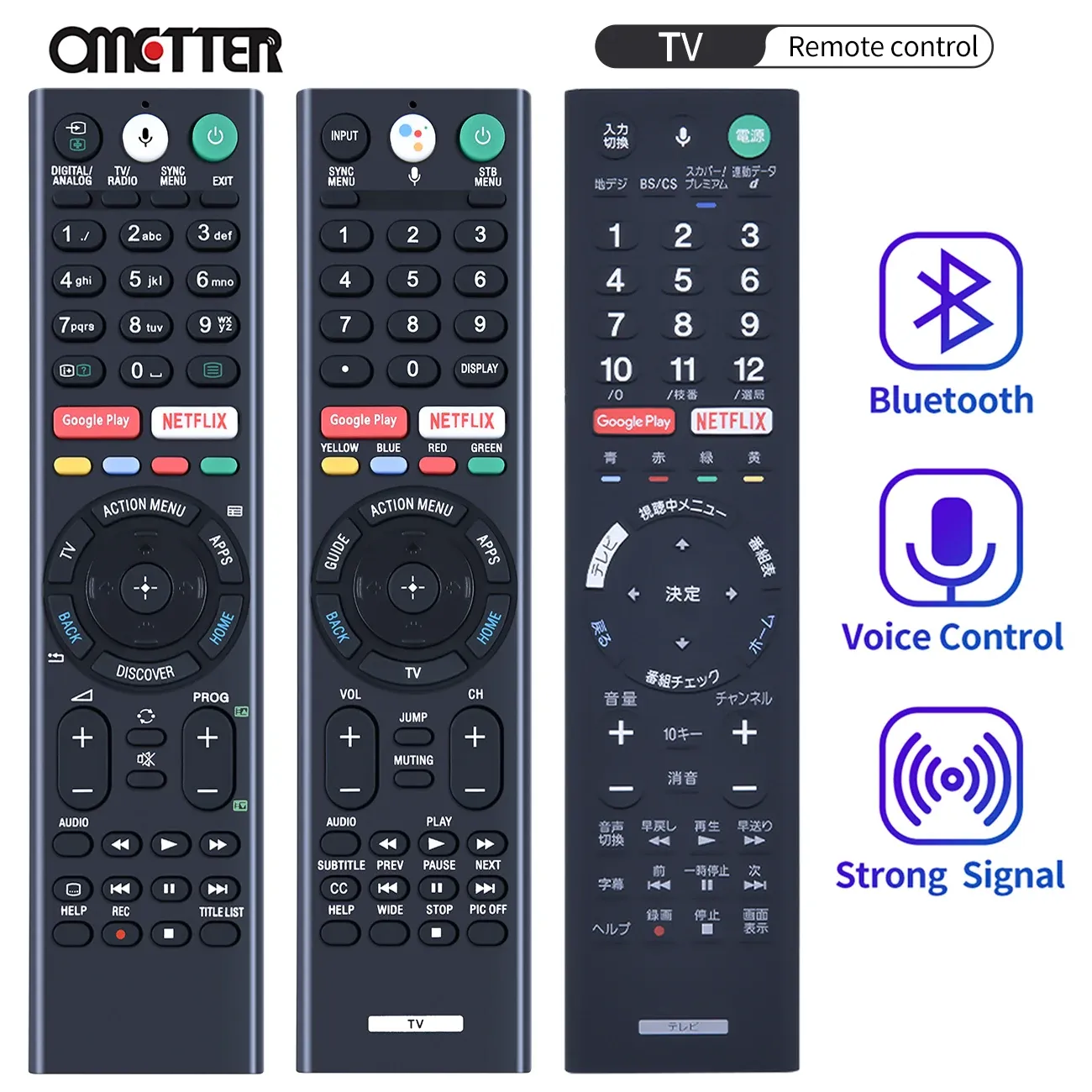 Controle afstandsbediening voor Sony Voice LCD Smart TV RMFTX300E RMFTX310U RMFTX200P RMFTX200J KDL50W850C XBR43X800E KJ55X9350D 65X75