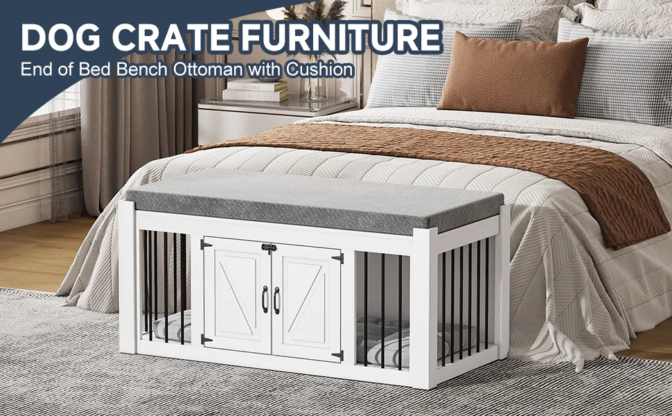 Tucker Murphy Pet™ Dog Crate Furniture, Wooden Dog Kennel End Table
