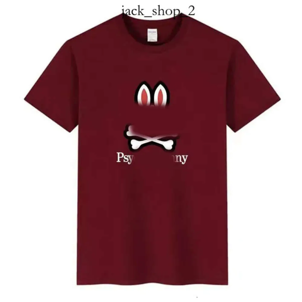 Physcho Bunny Shirt Psyco Bunny Psychology Bunny Pyscho Bunny Physco Bunny Shirt Summer Mens Polo Shirt Rabbit Print Krótkie rękawie Para Tee Cotton T-Shirt 381 191