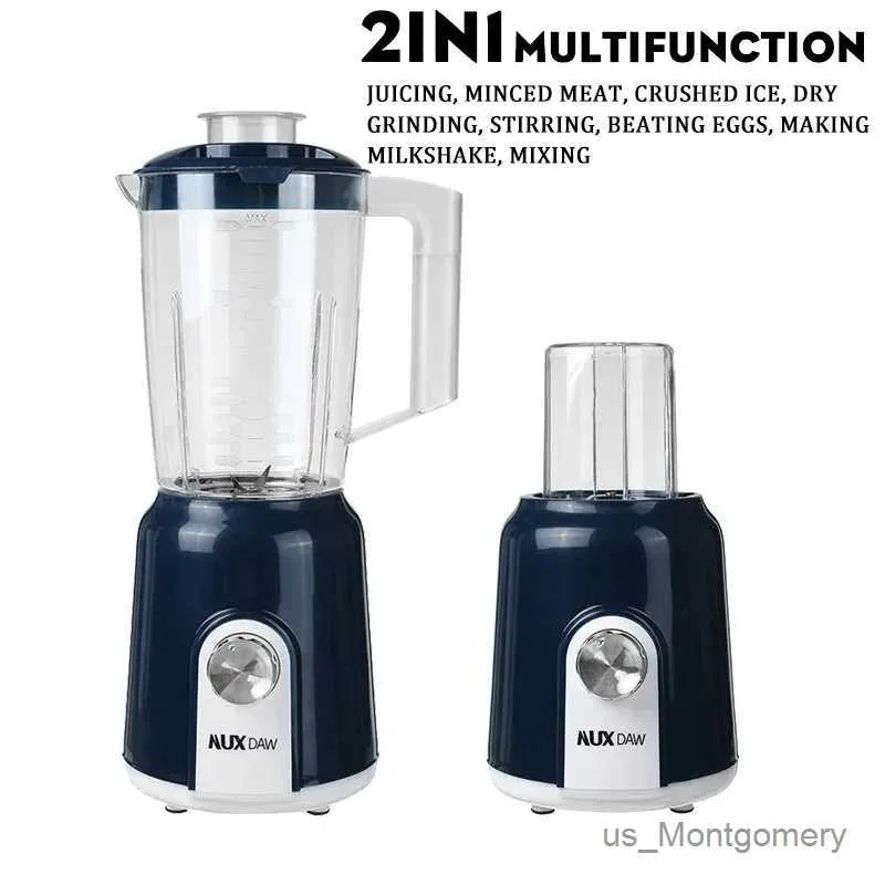 Juicers 2 en 1 1,5 L de mélangeur de mélangeur à puissance haute puissance électrique Juicer Machine Smoothie Blender Food Prowector Personal Juice Blender Cup
