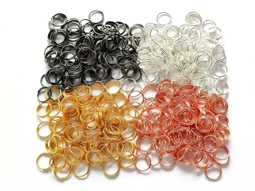 Beads 1000PCS Split Rings of 4 colors in 8MM