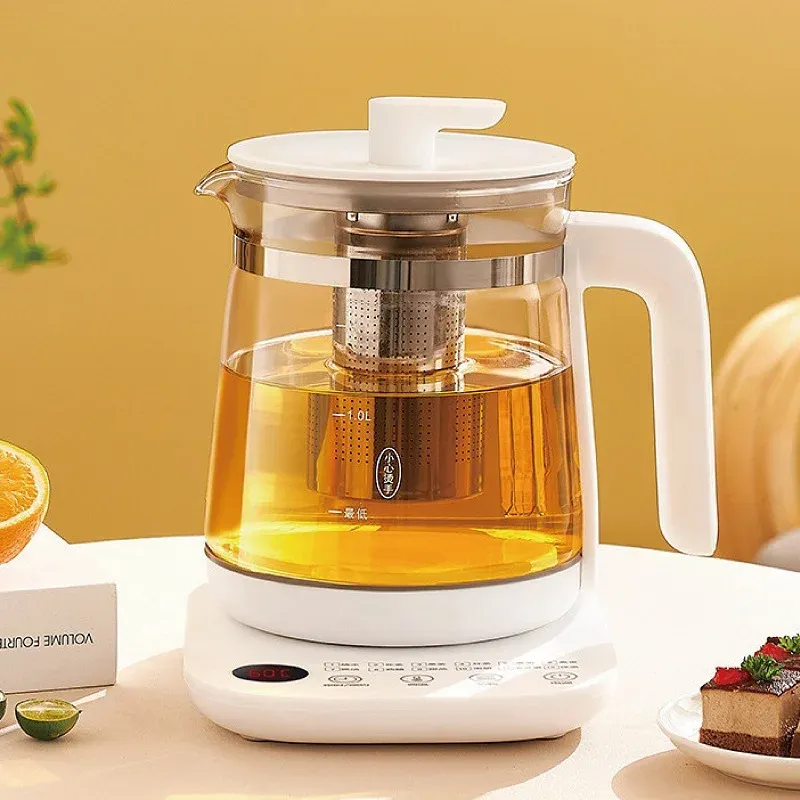 Sıkışık 1.8L Sağlık Potu Ev Kalınlaştırılmış Cam Çok Fonksiyonlu Çay Makinesi Çiçek Çay Siyah Çay Randevu Yalıtım Mini Ket Stanl 220V