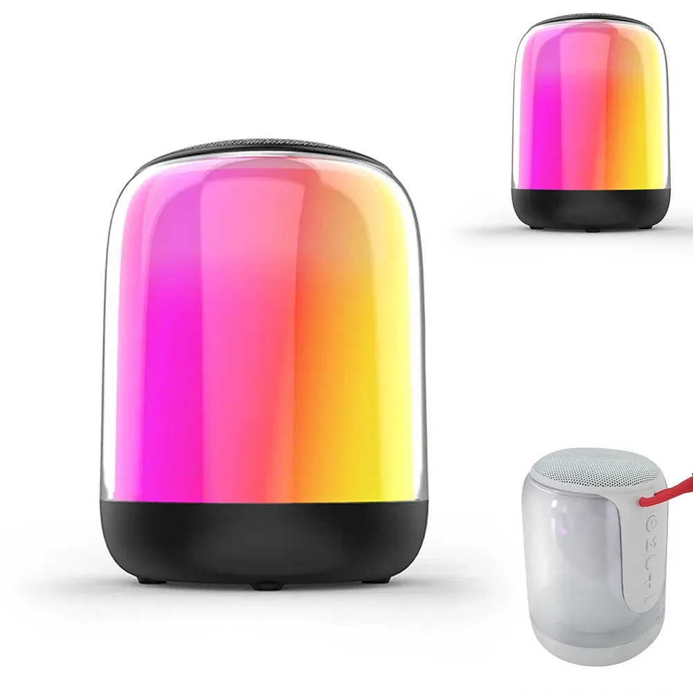 Haut-parleurs K9 Enceintes audio Home Outdoor Stéréo haut-parleur portable de haut-parleur sans fil Éclairage de couleur de couleur pour le bureau de cuisine à domicile