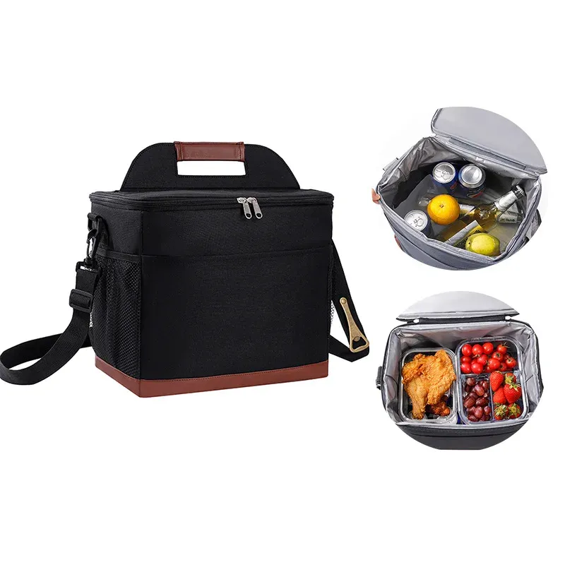 Rods 9l/16l Large Capacity Insulated Cooler Bags Camping Picnic Lunch Food Thermal Box Portable Ice Fridge Bag with Shoulder Strap