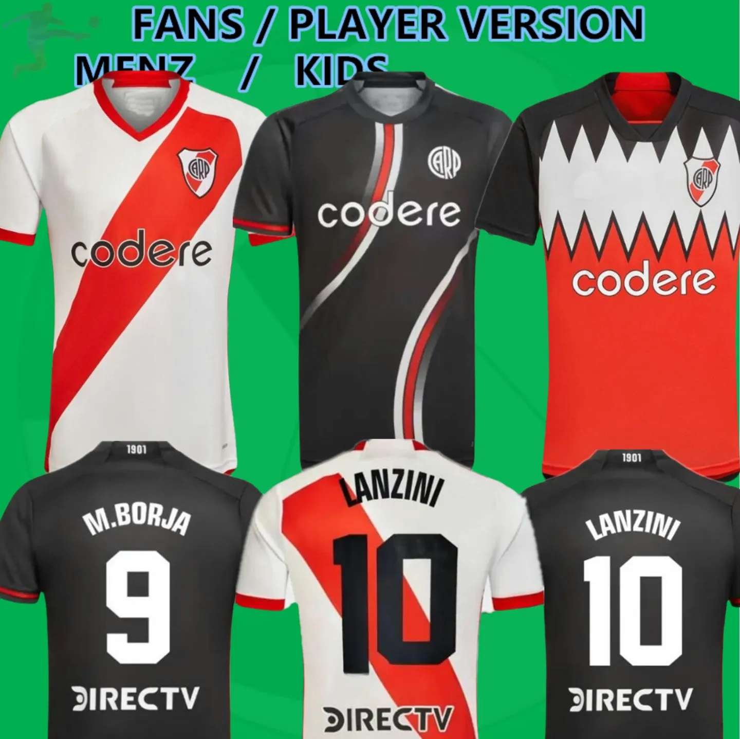 2024 River Plate soccer jerseys Third Kit 24 25 LANZINI FERNANDEZ BARCO Palavecino BORJA M. SUAREZ DE LA CRUZ LIBERTADORES Home away football top shirts uniforms kids