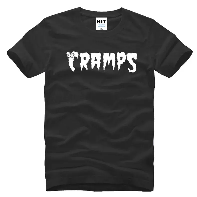 シャツThe Cramps TシャツメンサマーガレージパンクTシャツメンズ半袖コットンロックロールヒップホップTシャツ