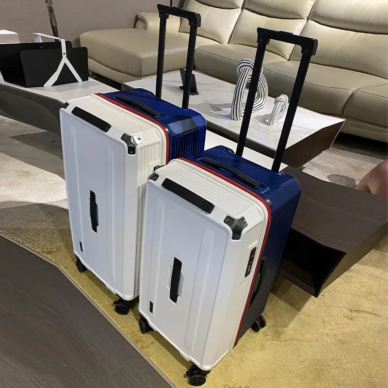 Gepäck Luxus große Kapazität Reisegepäck 26.02.28/30/32/36 Zoll Trolley Koffer Mute Bremsbrems- und Frauen -Super -Mode -Koffer