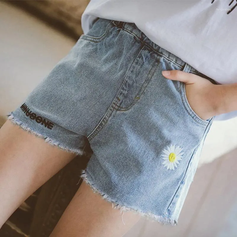 Шорты Ienens Kids Mabd Girls Denim Дети Дети повседневная одежда для маленьких малышей джинсы летняя одежда 4-13 лет