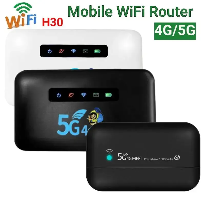 Routers H30 Portable WiFi Mobile Router CAT4 150Mbps LAN RJ45 2600mAh with SIM Card Slot for Outdoor Travel Mobile WiFi Hotspot