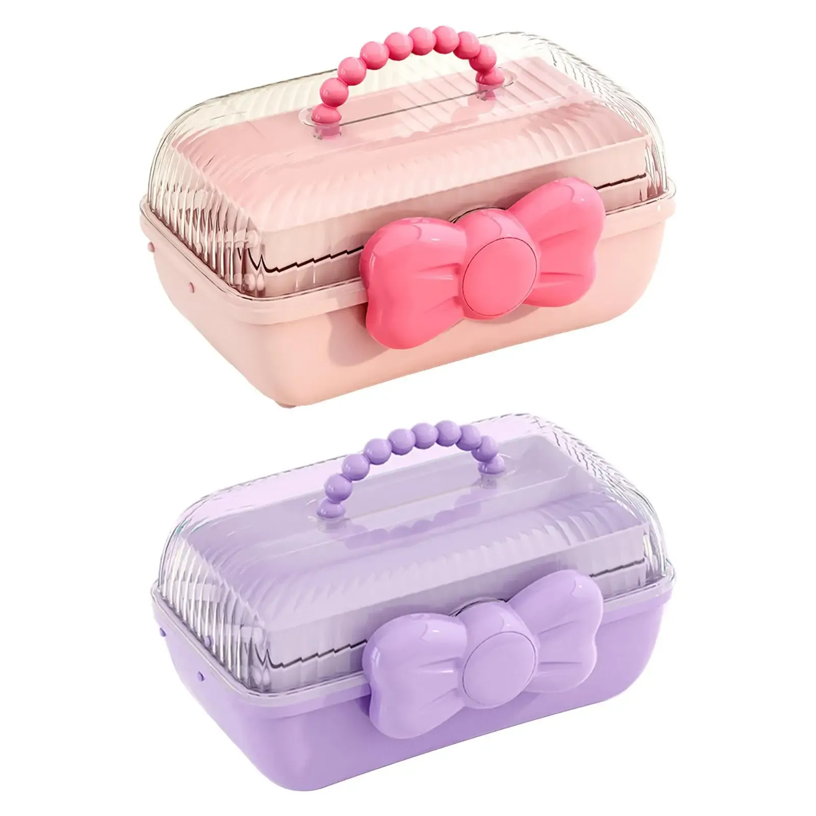 Bins Girl Hair Accessoires Aufbewahrungsbox tragbarer Schmuck Aufbewahrungsschachtel für Haarbindungen Haarstifte Barrette Haarbögen Scrunchies