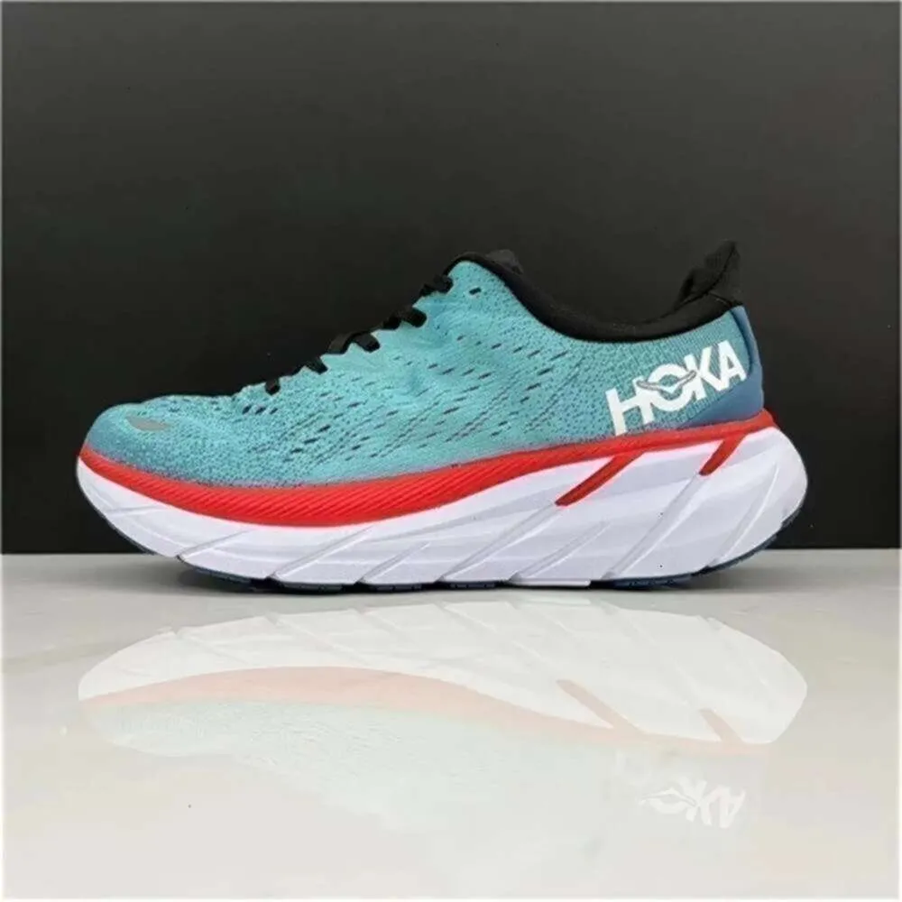 Clifton 8 кроссовок для кроссовок Bondi Bondi Womens Bondi 8 Clifton 9 Тройная белая летняя песня Blue Coral Peach Real Teal Lunar Rock Trainer