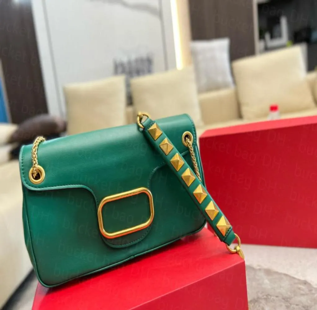 Designer Wallets Shoulder Bags Women Handbag Ladies Square fat V 2022 Plain Stud shoulder stripe Womens Handbags Mini Fashion Meta2548742