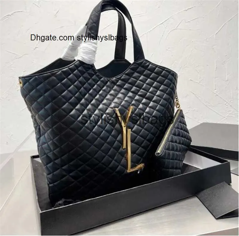 Borsa per la spesa maxi per borse di grandi dimensioni borse da donna con borse trapunte nere phuch shopper shopper sacchetti di aconite
