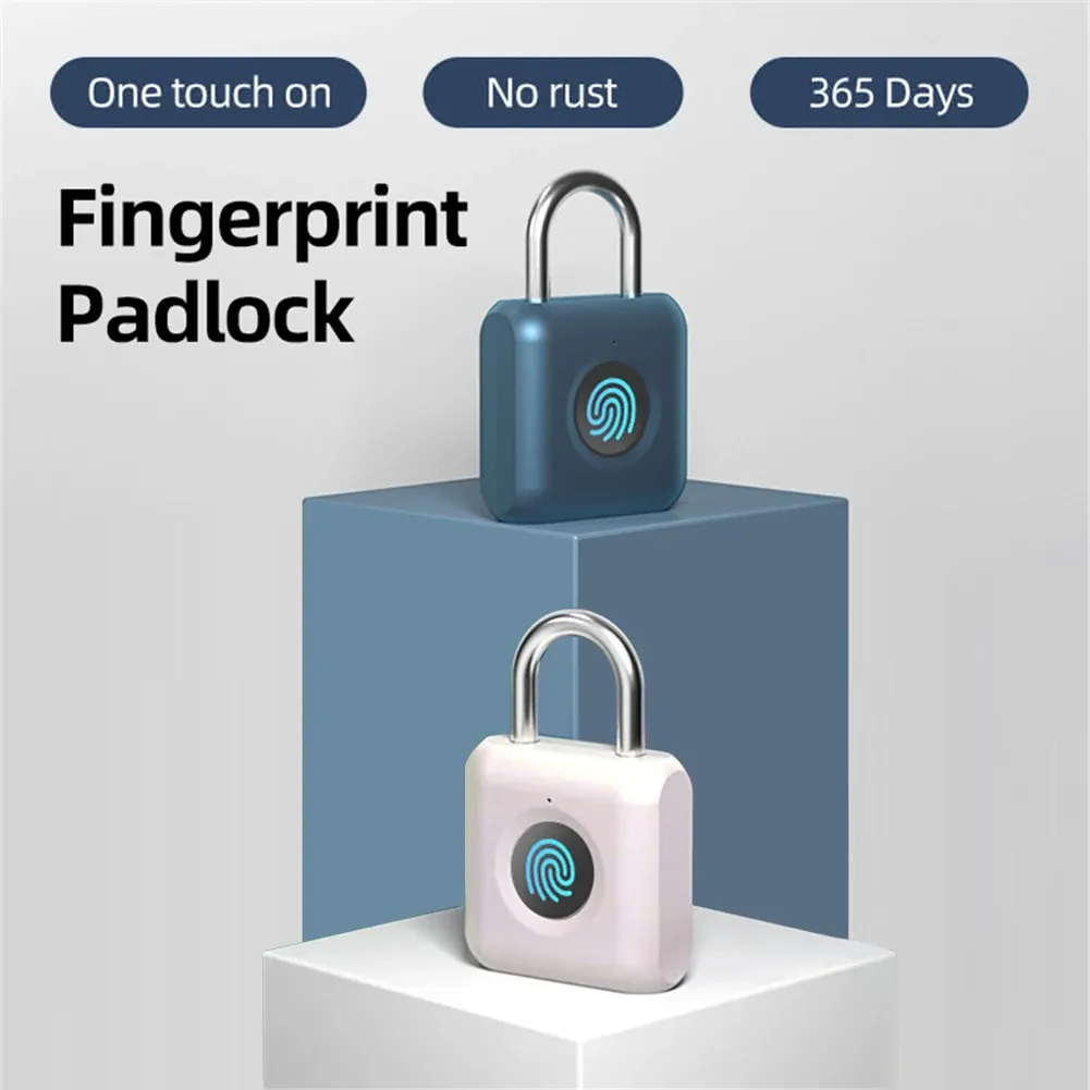 Controllo Smart Biometric Impronta digitale blocco senza chiave Lock Portable Antitheft USB LOCCHIO DI SICUREZZA RICARICABILE PER CASO DEL BAGUO