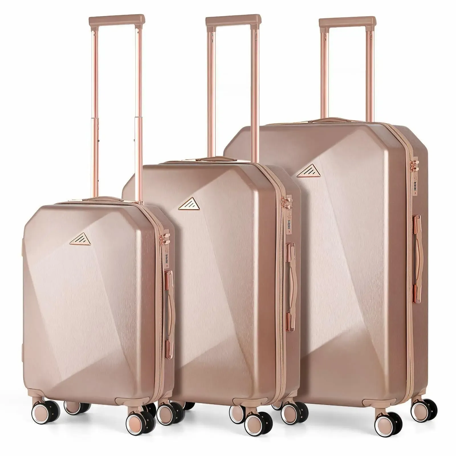 Conjuntos de equipaje 3pcs Set ABS Hardside Travel Luggage con Spinner TSA para viajes de negocios ABS Travel Luggugging set