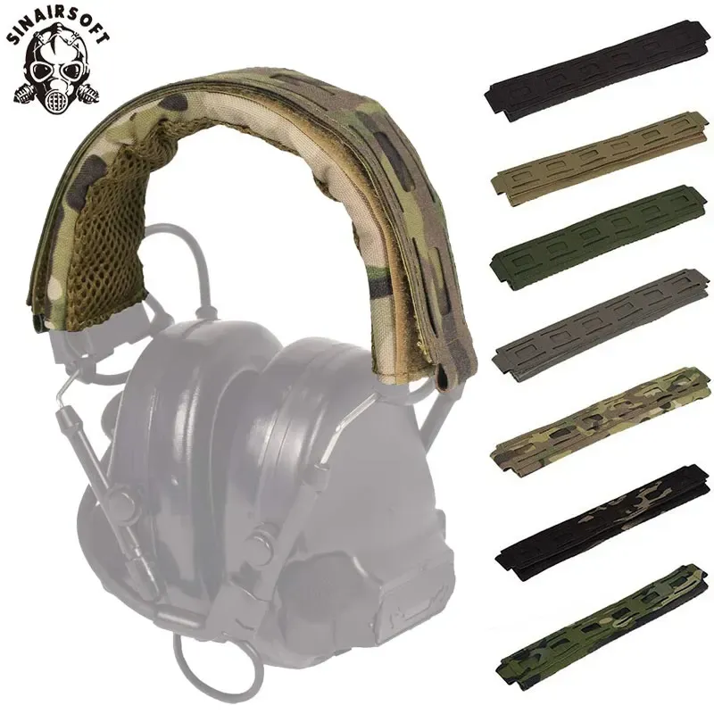 Accessories Tactical Headband Headset Cover Outdoor Headphones Modular Coating Military Headphone Cover Earmuffs Microphone Hunting Shooting