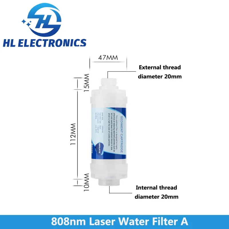 Purifiers 808nm Laser Reserveonderdelen WATERFILTERS VOOR LASER HEBPEN MACHTER