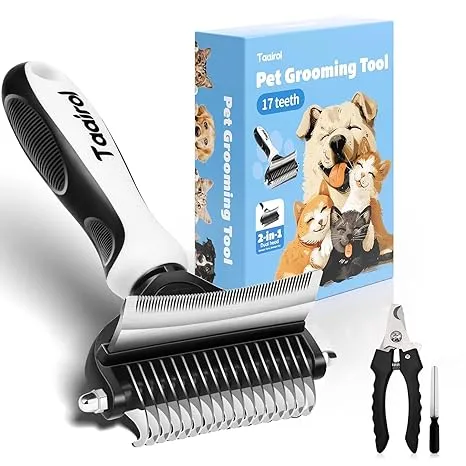 Oneisall Cat Clippers And Paw Trimmer 3 In 1,Cat Grooming Kit,Cat Clippers For Matted Hair
