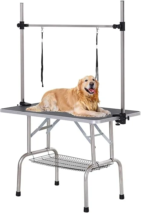 Heavy Duty Grooming Table for Large Dogs Collapsible Design, Adjustable  Arm, Shop Now! - Main Image