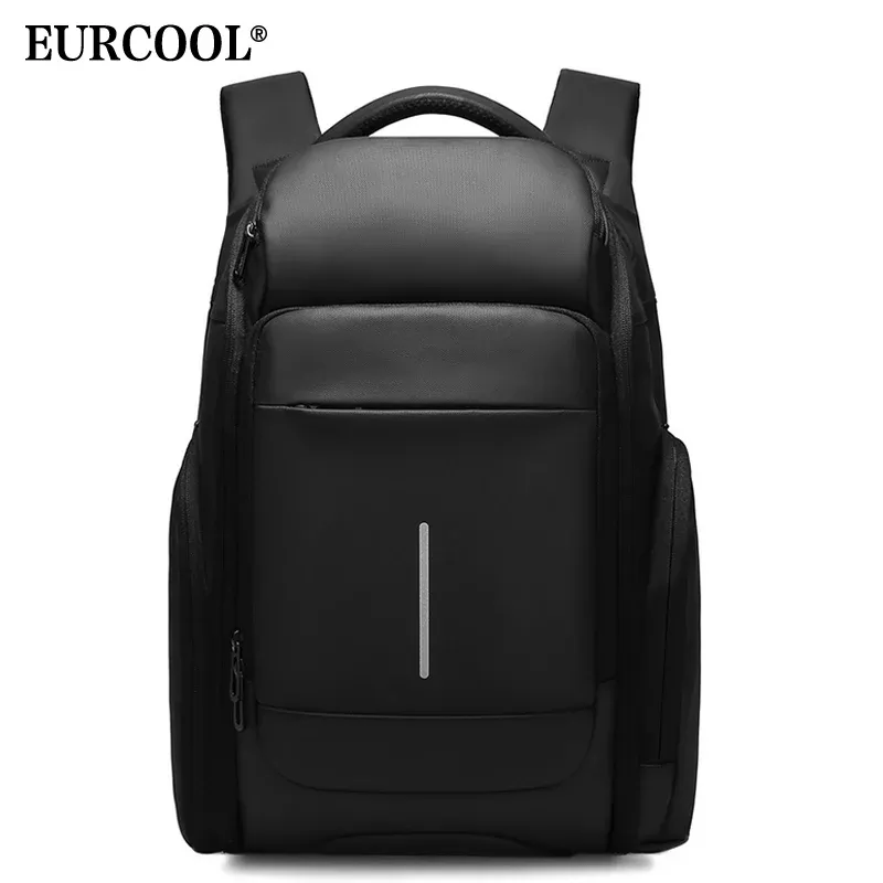 Sırt çantaları Eurcool erkekler seyahat sırt çantası 15.6 inç dizüstü bilgisayar çok katmanlı çantalar erkek mochila su itici iş sırt çantaları n0010