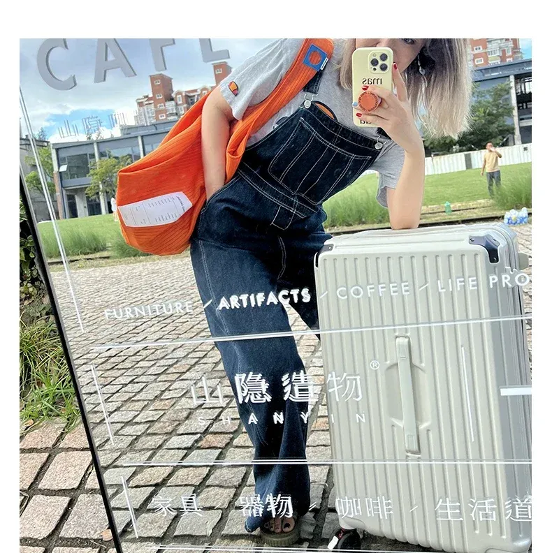 Luggage A825 Large capacity luggage female universal wheel PC wearresistant trolley case male student travel case