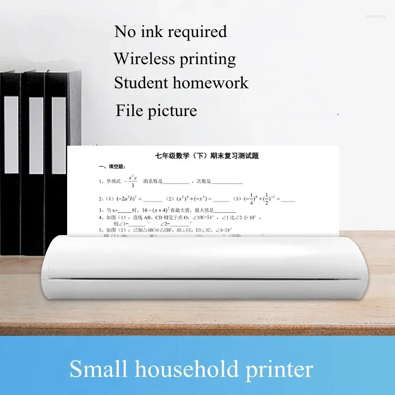 wholesale Portable Printer Wireless Bluetooth USB Battery A4 Thermal Office Document Picture Po