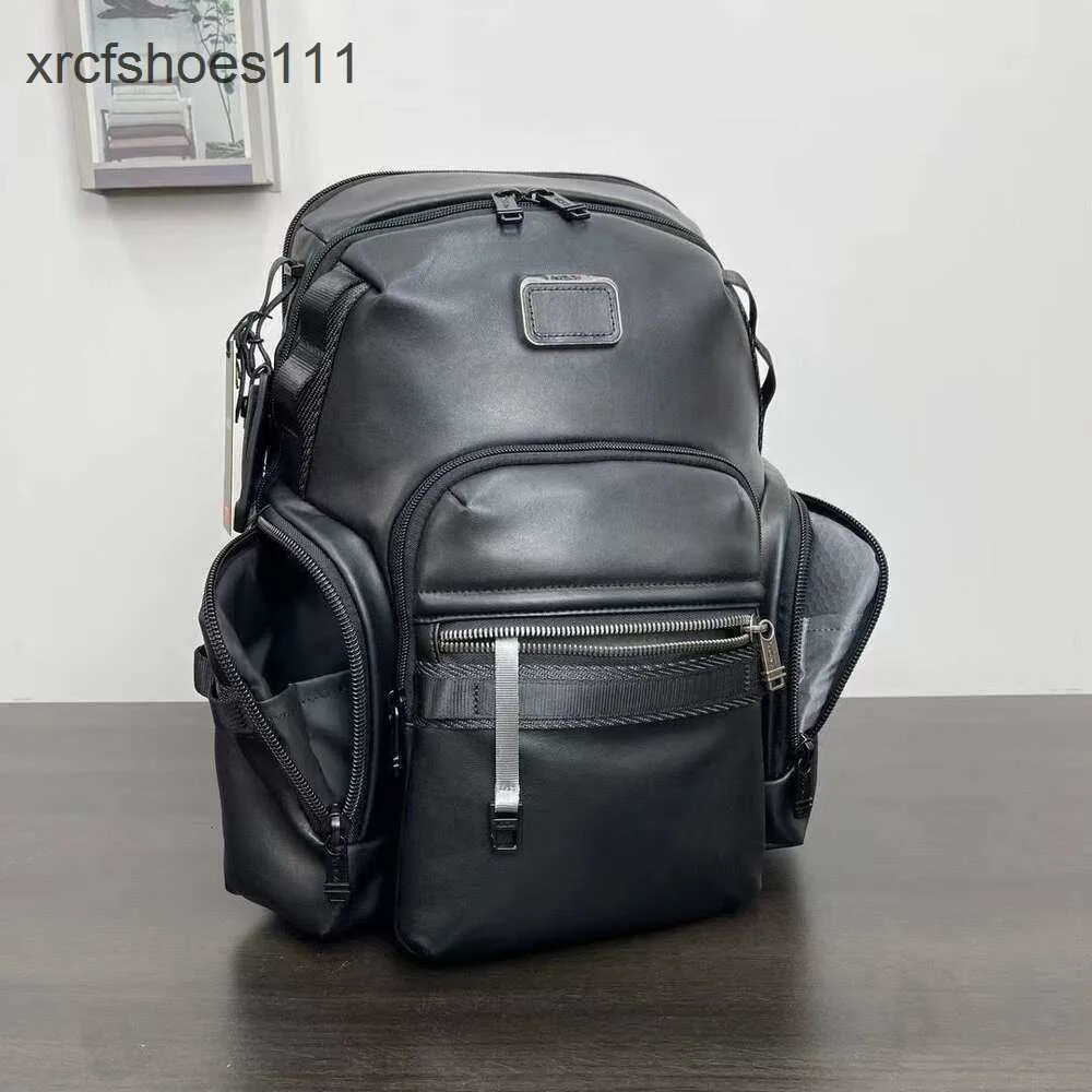 Travel de couro Tummii Business Tummii Bag Mens Designer 2024 Backpack High Back Quality Men Bags Pack Alpha Computer Computer Mens 93279 Wyrl