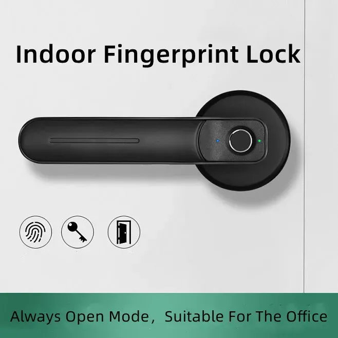 Controllo Black Smart Holling Lock Lock Lock Smart Himpoy Himple Tasto della Lega Elettronica Black Smart Biometric Finger Port Blocco
