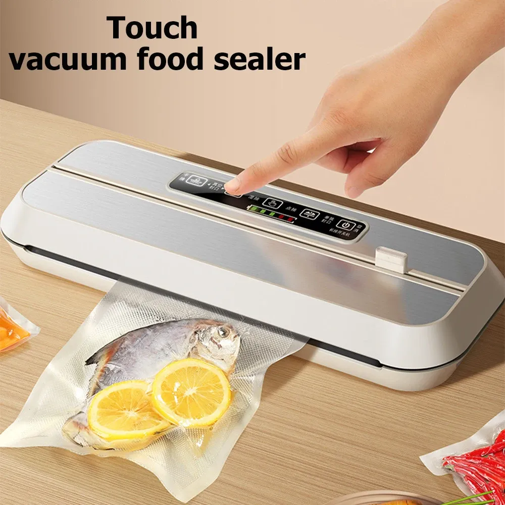 Sacchetti da 110 V/220 V Touch Food Vacum Secution Sigillatore bagnato e asciutto Dualpurpose House HOCEGING HINE con sacchetti vuoti gratuiti da 10 %