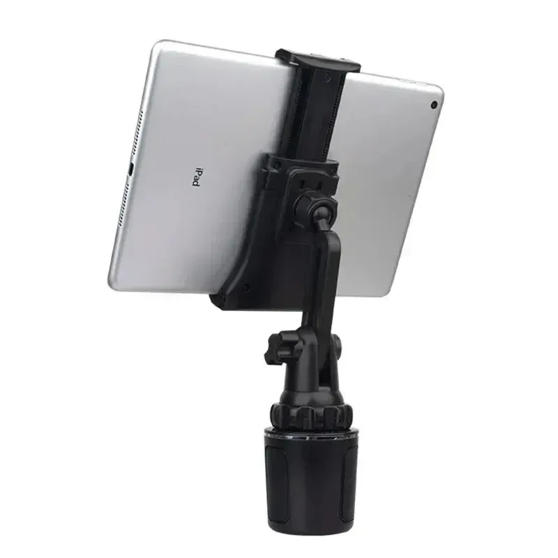 2024 Universal 360 자동차 컵 홀더 태블릿 자동차 Mount Cradle for Apple iPad Pro 12.9 Air 2019 Mini 4 Samsung Tab S7 Plus Apple iPad Pro 12.9 Car Mount 용 12.4