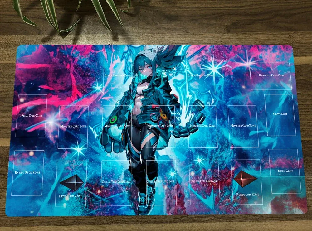 Pads Yugioh SPHEPRIGH BLUE TCG CCG MAT TRADING CARDAT MAT TABLE PLAYMAT Bureau jeu jouant Mat Mouse Pad Mousepad 60x35cm Sac gratuit