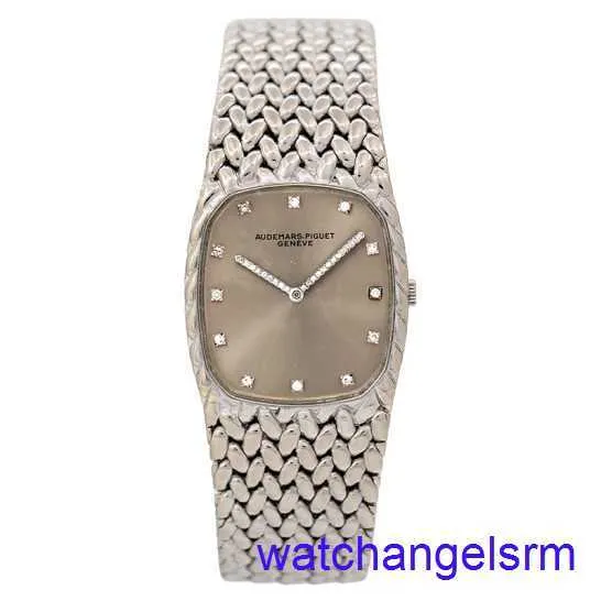 AP Wrist Watch Chronograph 18K Gold White Graded Diamond Manual Mécanique Fashion Fonds Watch Watch Luxury Watch Swiss Montres haut de gamme