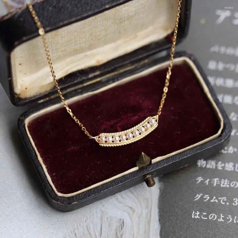 Catene catene collana perla accessori Accessori 14k oro chiaro catena placcata 925 bijoux argento elegante regalo di gioielleria di gioielli lmni153