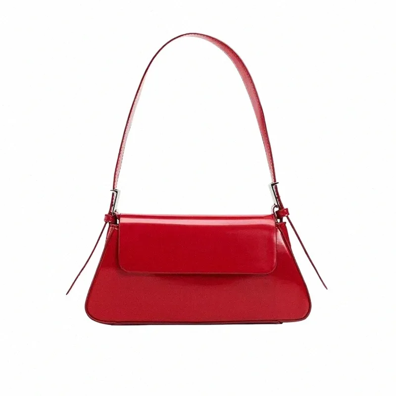 FI TOTES Small Handbag Women Luxury Designer Handtas 2024 Nieuwe Summer Spring Red Patent Leather Wedding Bags Vrouw S95y#