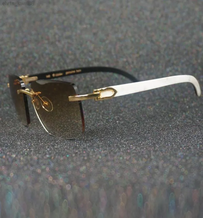 Cartergafas sol Hombre y Mujer貸し出しlectura para miopa blancas negras cuerno de bfalo6221957