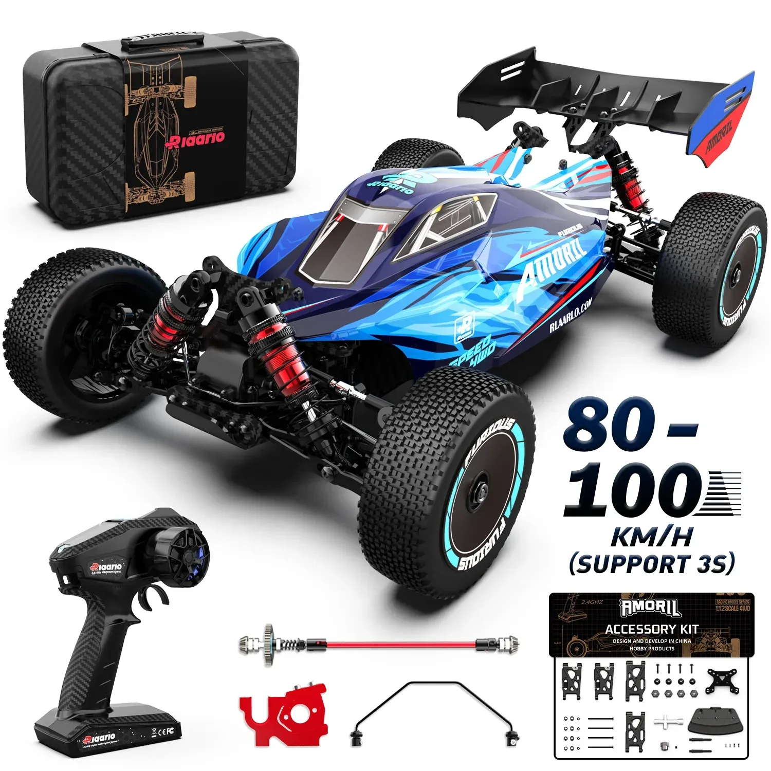 Araba Rarello Highspeed Fırçasız 4WD AMX12 RTR RC Araba 1:12 Karbon Fiber Uzaktan Kontrol Araba Oyuncak Drift Araba Hediye Araba Yetişkin Oyuncaklar