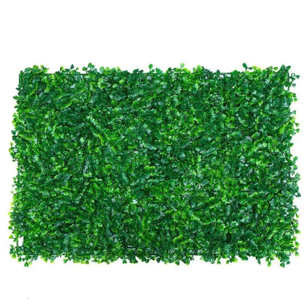 Artificial Plant Greenery Faux Grass Lawn Panels Wall Fence Home Garden Backdrop Decor Turf for Dog Pet Area Indoor 40x60cm