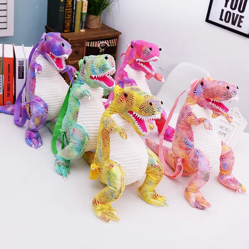 BASS NUOVA FASHIO ParentChild Creative Creative 3D Dinosaur Backpack carino Animal Cartoon Plushpack Borse Dinosaurs per bambini Gift per bambini