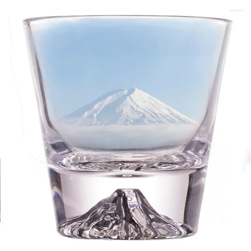 Бокалы для вина творческий айсберг дизайн виски стеклянный дно поднятый ледяной горной виски Подарочный пакет