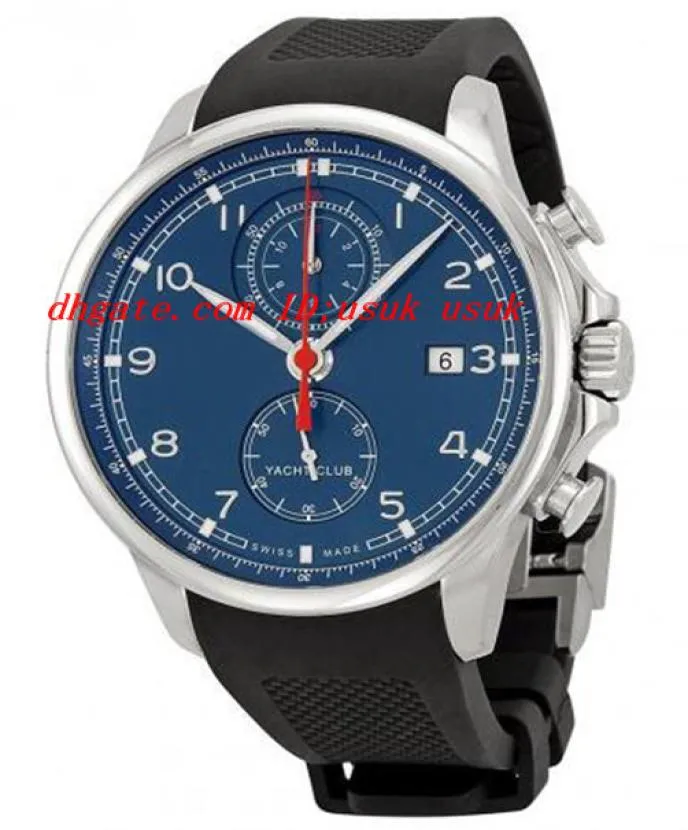 Najwyższej jakości luksusowy portugalski klub jachtowy chronograf kwarcowy stal nierdzewna men039s zegarek 454 mm męskie zegarki1542267