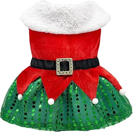 white christmas dresses Girls' Velvet Tutu Christmas Dress main image 1
