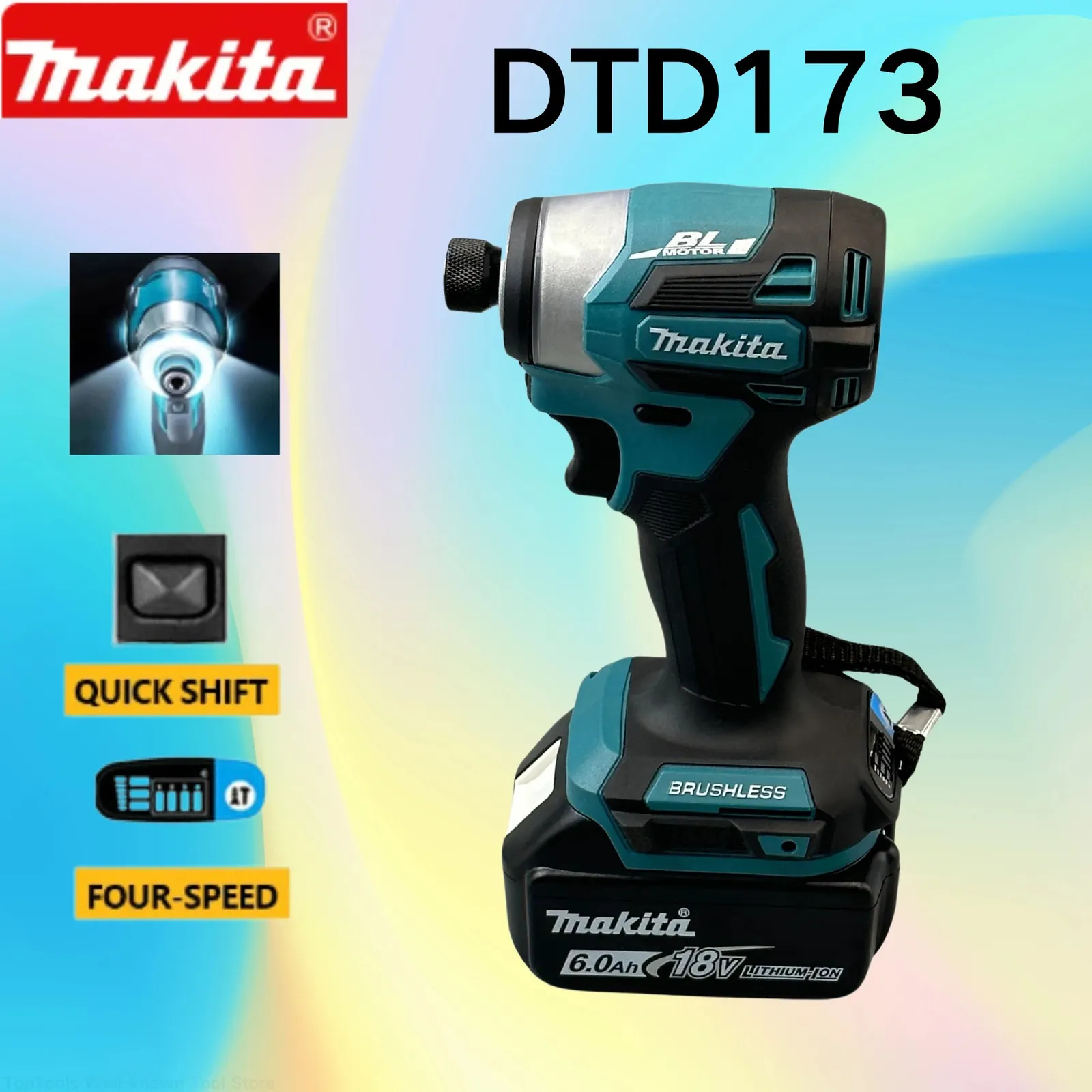 DTD173 Blue Crowdless Cavivitore Elettrico Traccia Wireless Trafo Wireless Tool Costruzioni ricaricabili 240402