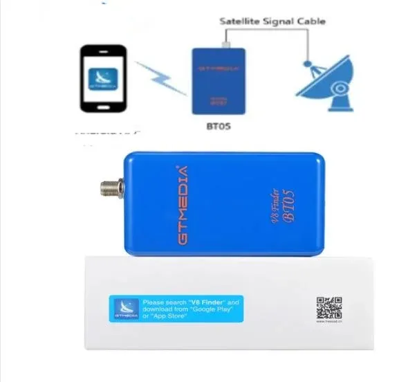 Receptores Original GTMedia V8 Finder BT05 BT03 DVBS2 1080P H.264 Suporte Android iOS Bluetooth vs Satlink WS6933 WS6906